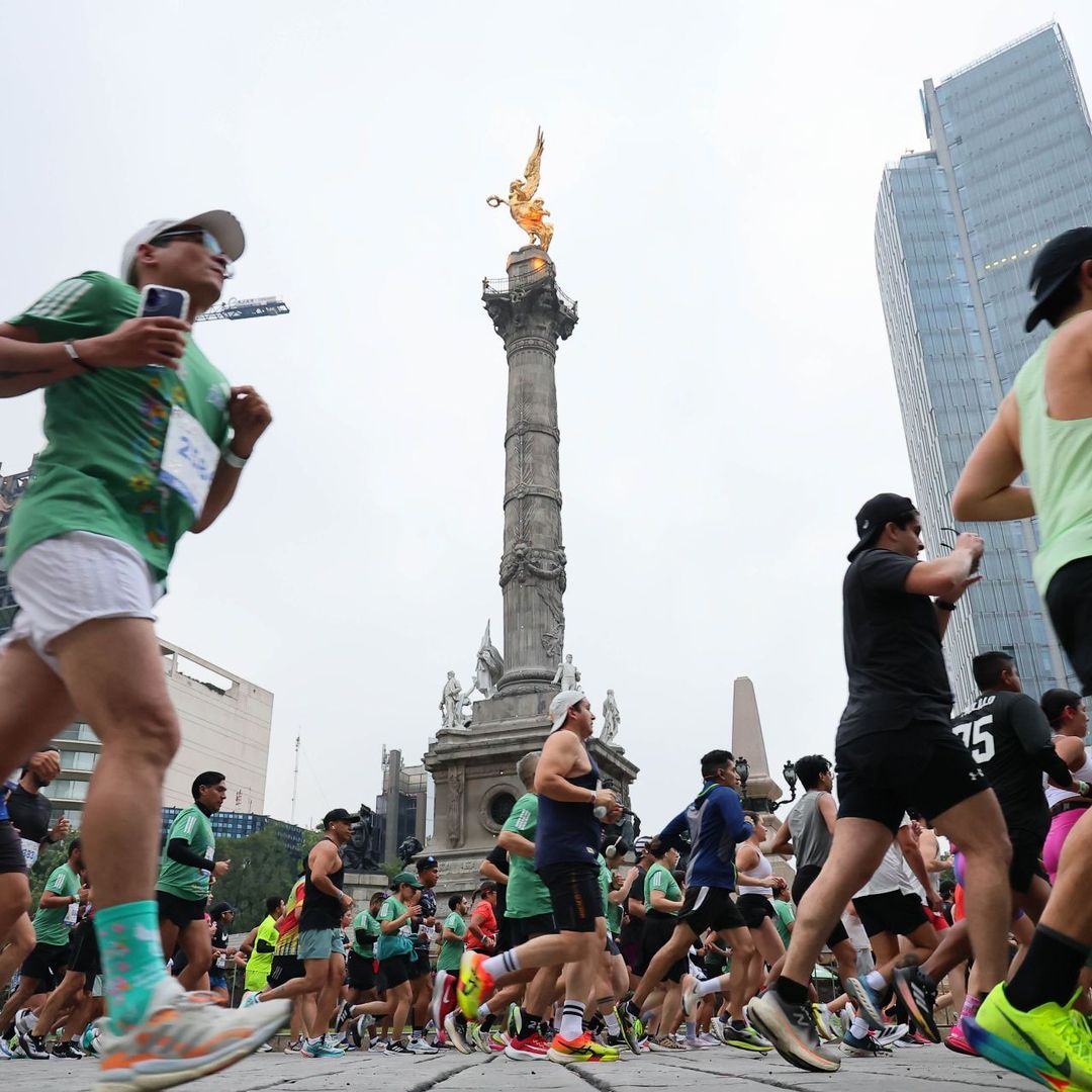 Participantes del Medio Maratón de la Ciudad de México. Foto: Cuartoscuro/ Archivo